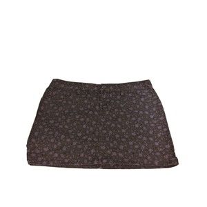 Express Woman's Mini Skirt Front & Back Pockets.Zipper in Front, Floral Print 10